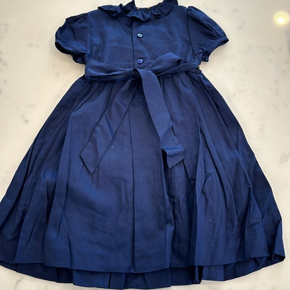 Edgehill 24M smocked navy dress - Picture 3 of 3